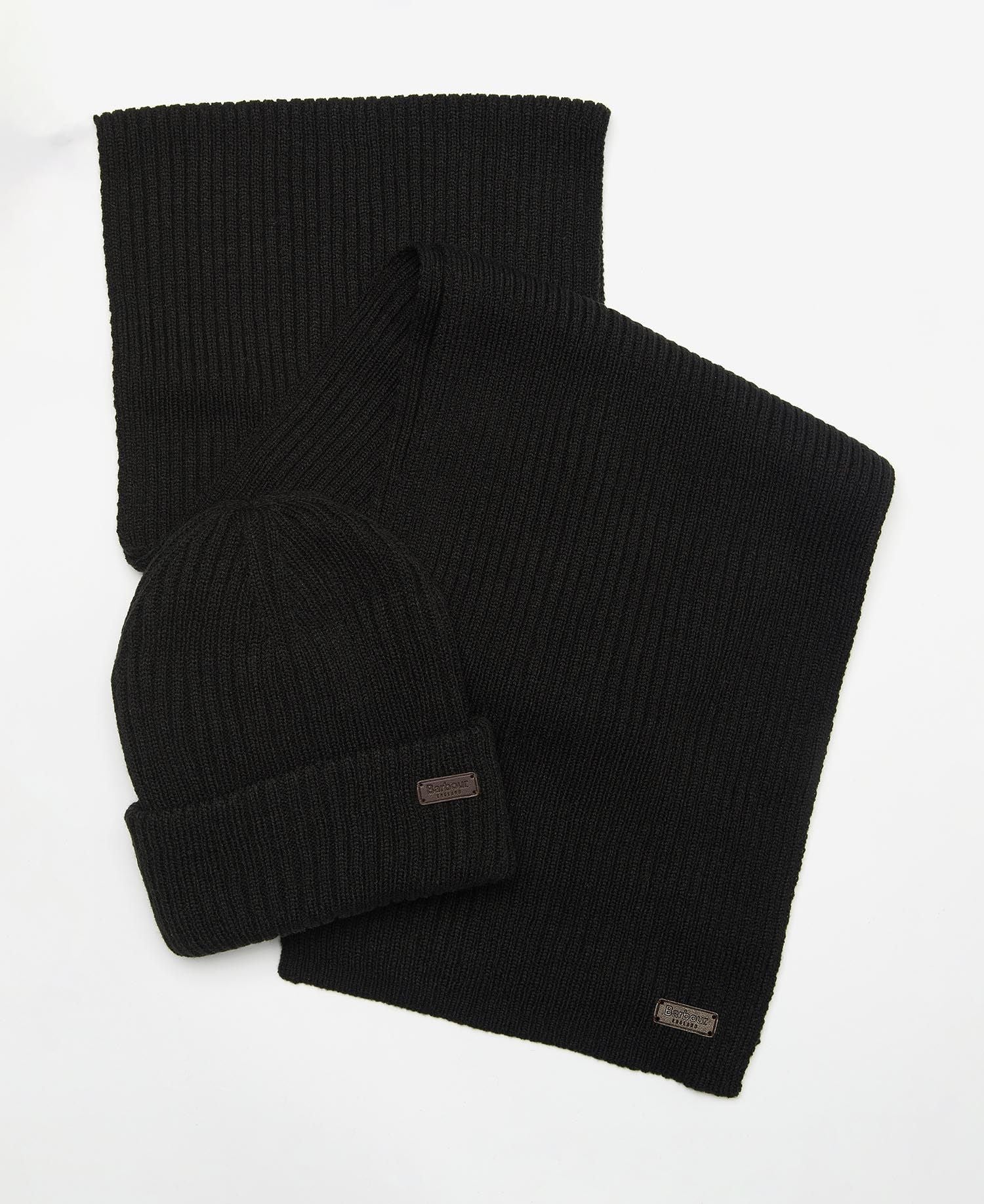 Set Sciarpa e Cappello Barbour / Nero - Ideal Moda