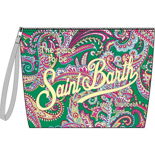 Pochette Mc2 Saint Barth in Scuba / Verde - Ideal Moda