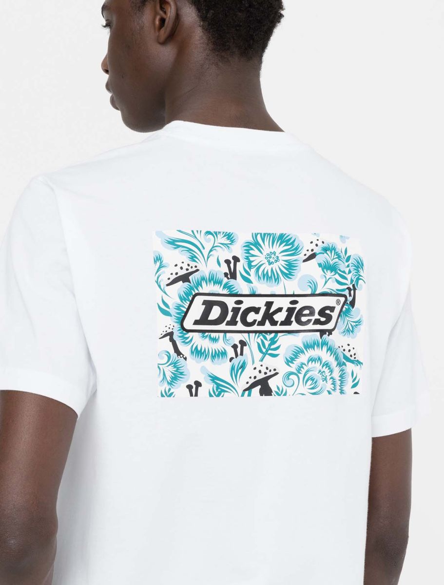 T-Shirt Roseburg con Stampa Dickies / Bianco - Ideal Moda