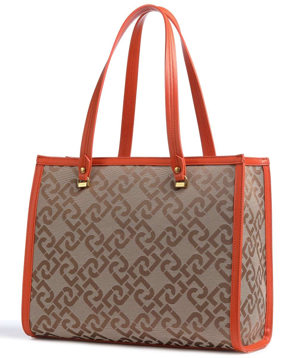 Shopper Liu Jo con Tessuto Jacquard / Arancione - Ideal Moda