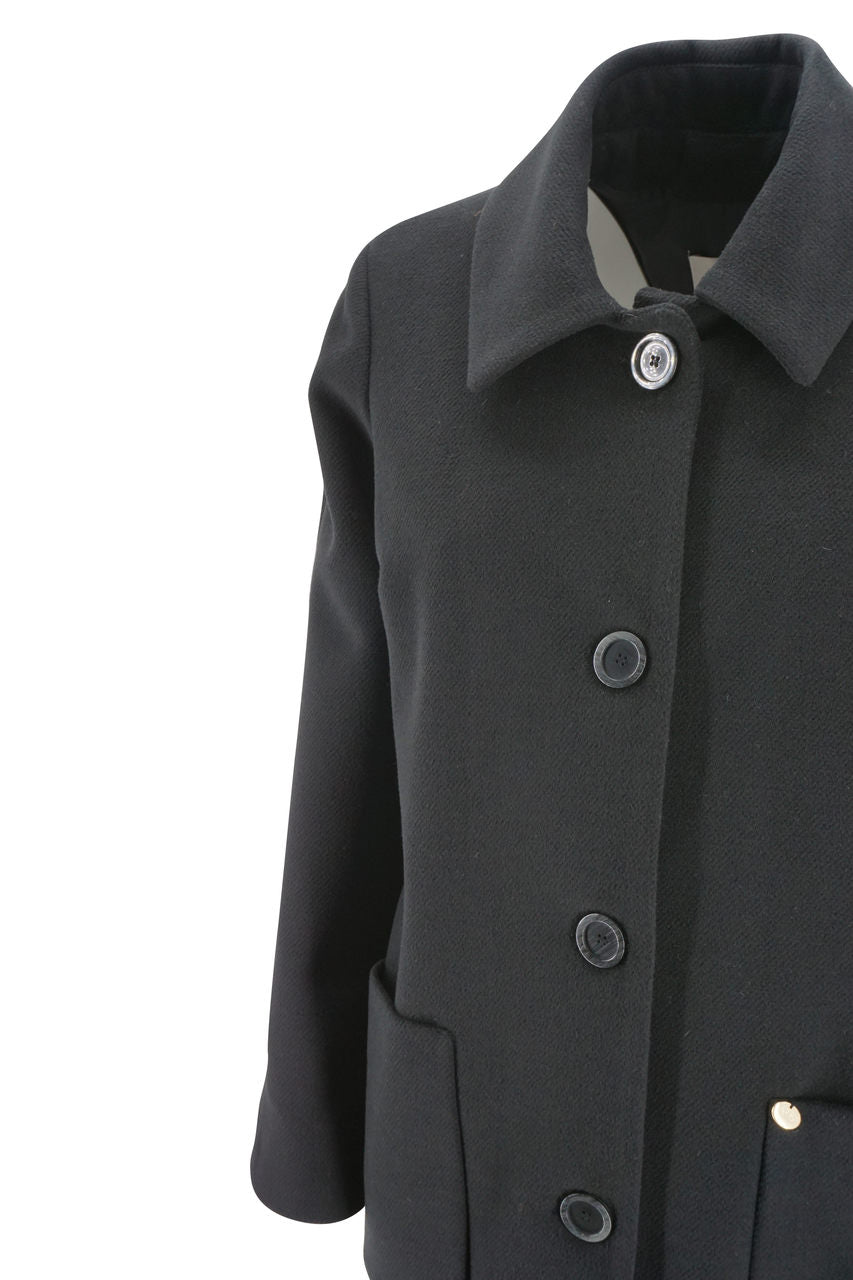 Cappotto Very Simple / Nero - Ideal Moda