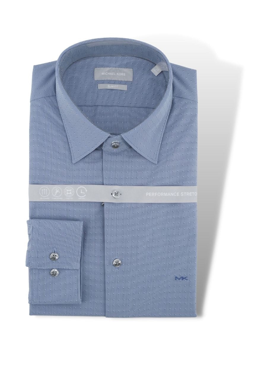 Camicia Michael Kors Slim Fit / Blu - Ideal Moda