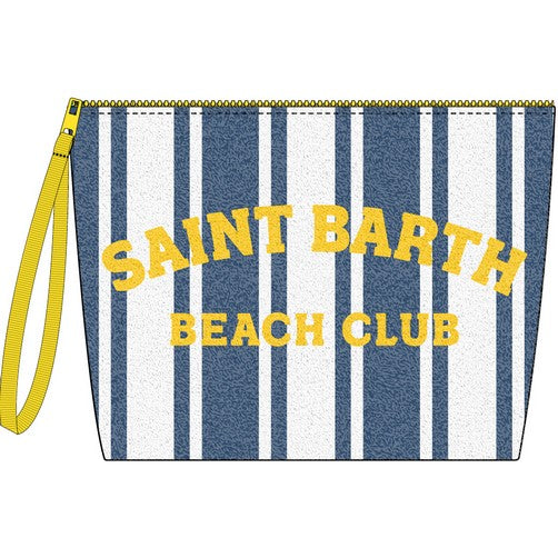 Pochette Aline con Logo Mc2 Saint Barth / Blu - Ideal Moda