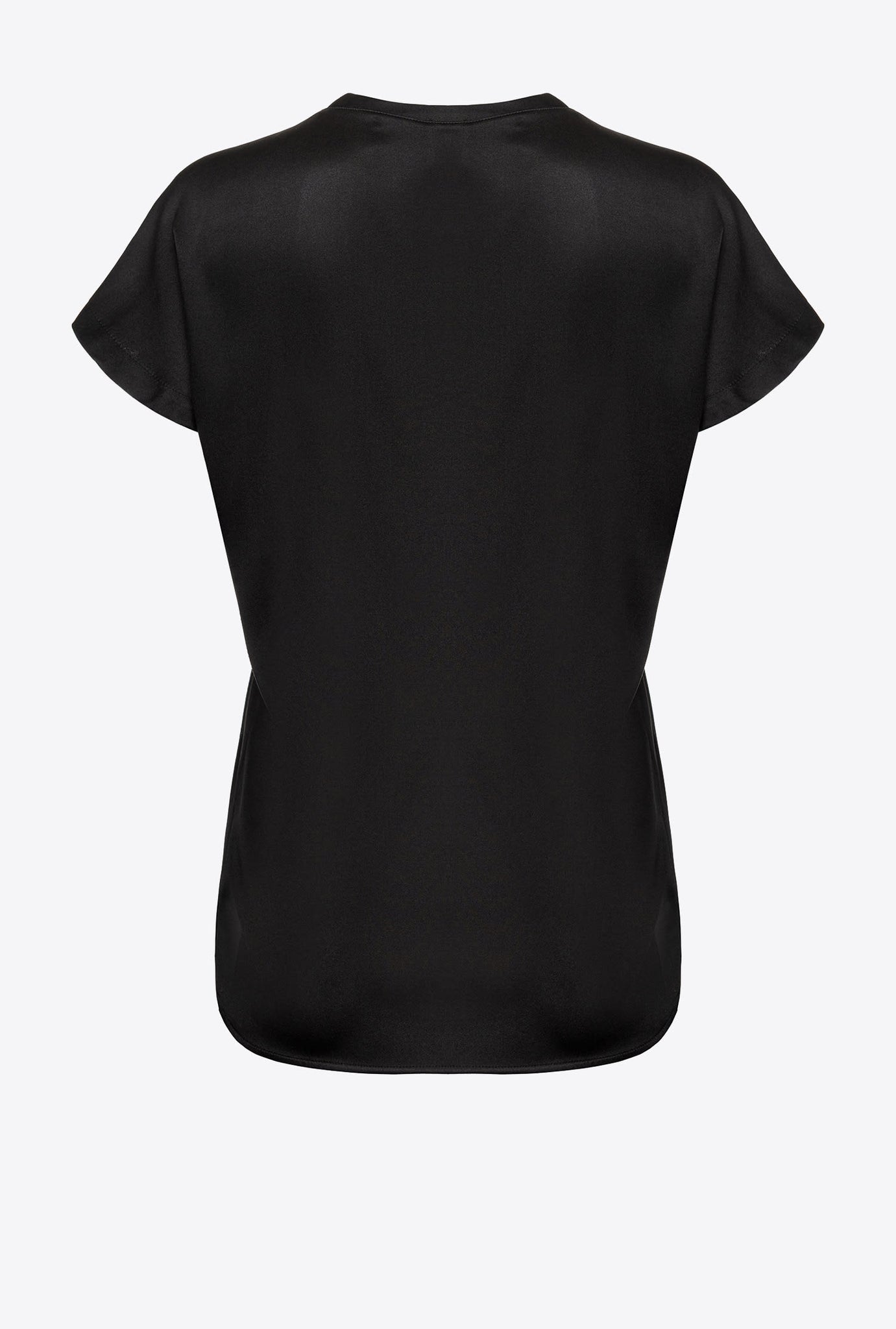 Blusa in Satin Stretch Pinko / Nero - Ideal Moda