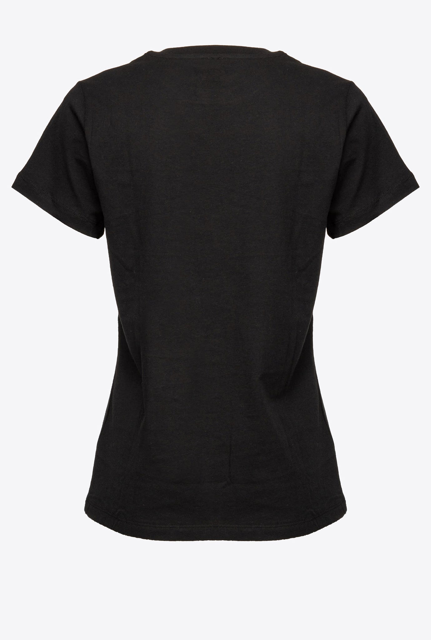 T-Shirt Pinko con Ricamo / Nero - Ideal Moda