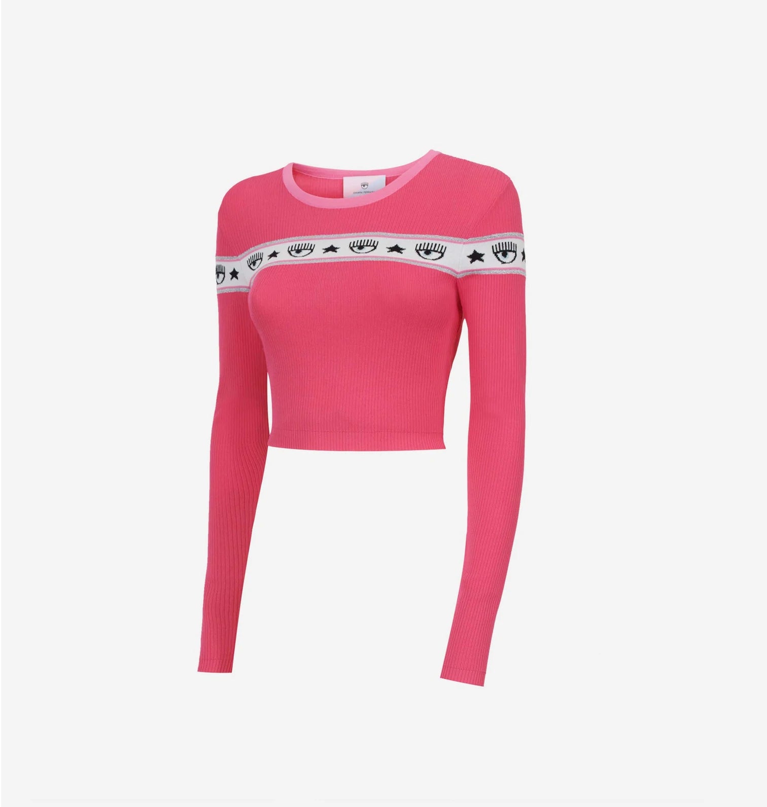 Maglia Chiara Ferragni con Logo / Fucsia - Ideal Moda