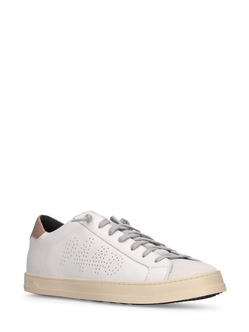 Sneaker BJohn in Pelle P448 / Bianco - Ideal Moda