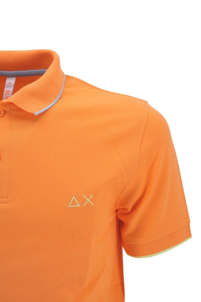 Polo Sun 68 con Contrasti / Arancione - Ideal Moda