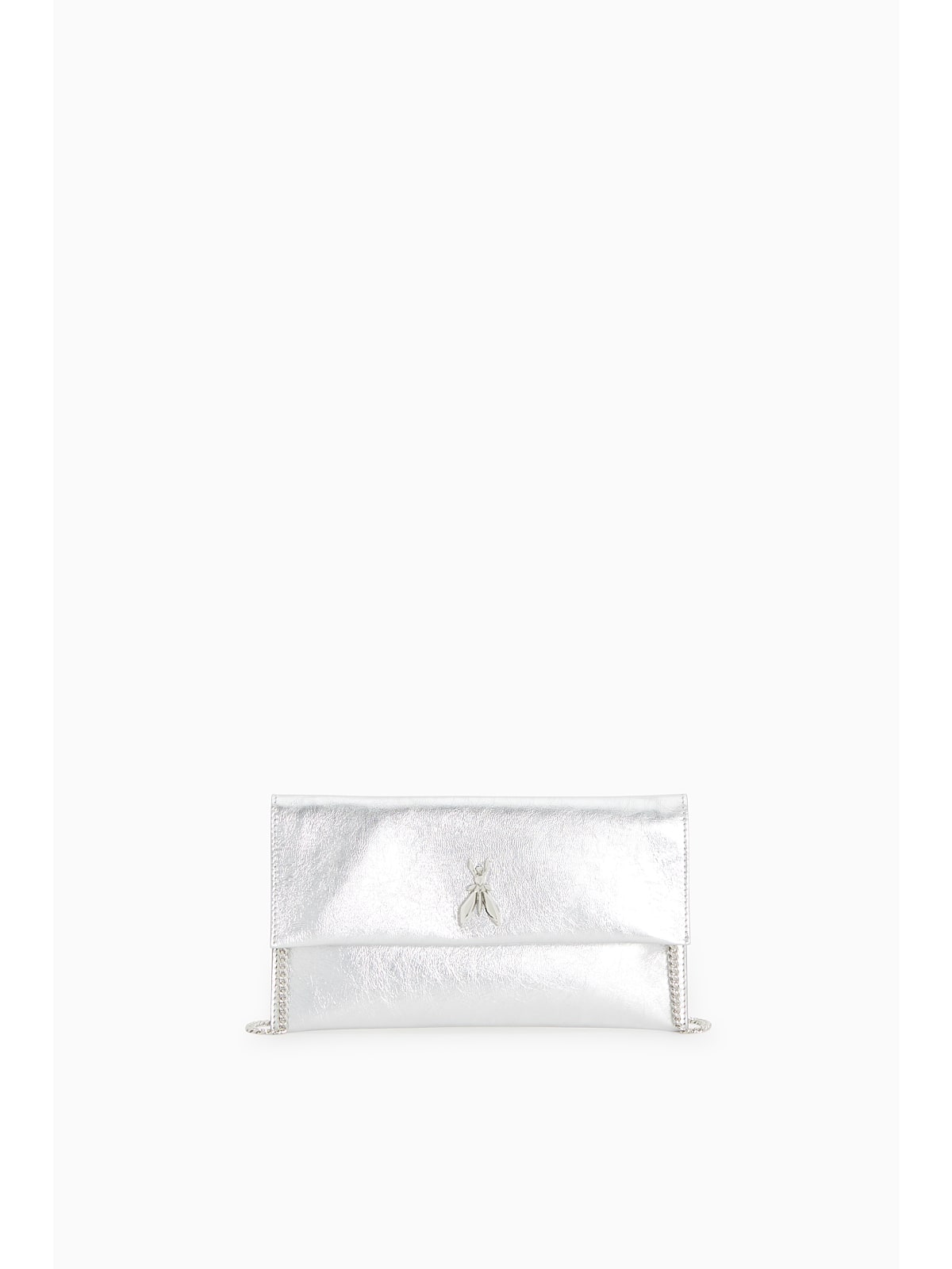 Borsa Clutch con Logo Patrizia Pepe / Argento - Ideal Moda