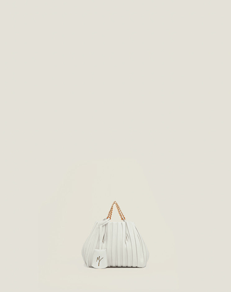 Borsa Jasmine Plissé Manila Grace / Bianco - Ideal Moda