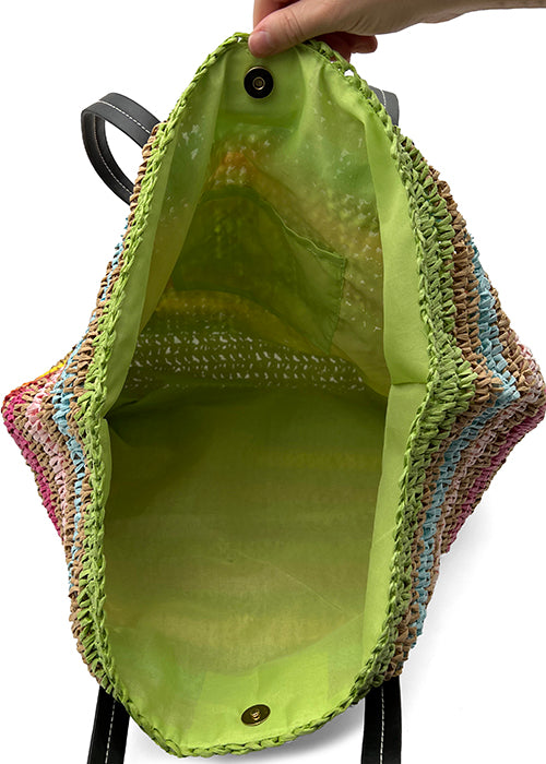 Borsa Formentera con Scritta Le Pandorine / Multicolor - Ideal Moda