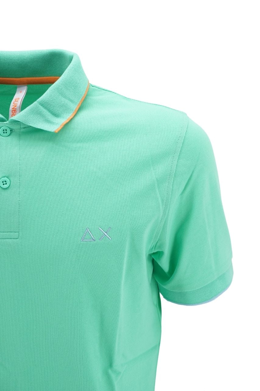 Polo Sun 68 con Contrasti / Verde - Ideal Moda