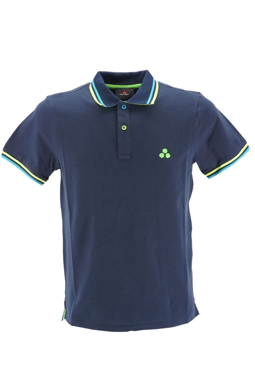 Polo Peuterey con Contrasti / Blu - Ideal Moda