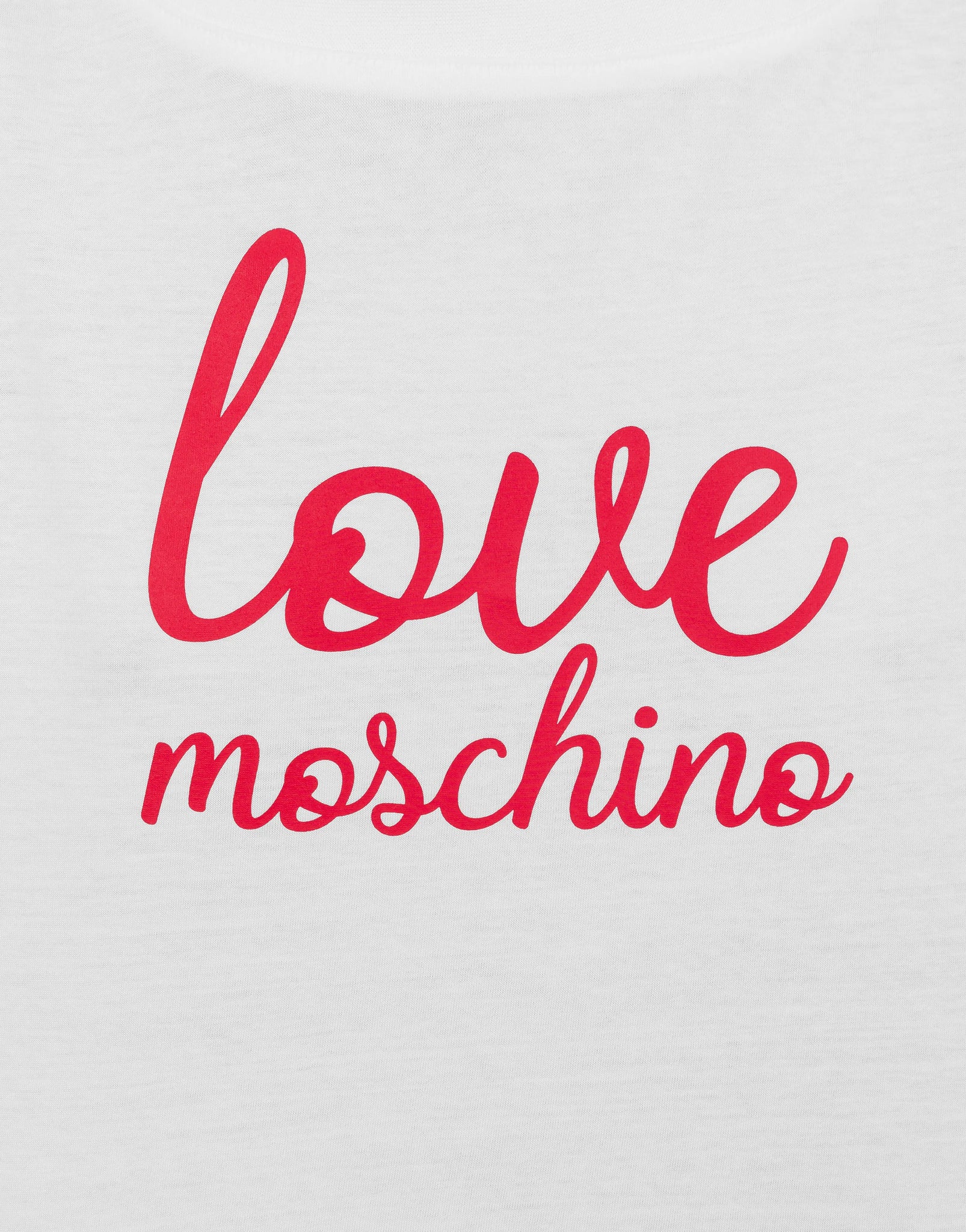 T-Shirt con Logo Love Moschino / Bianco - Ideal Moda