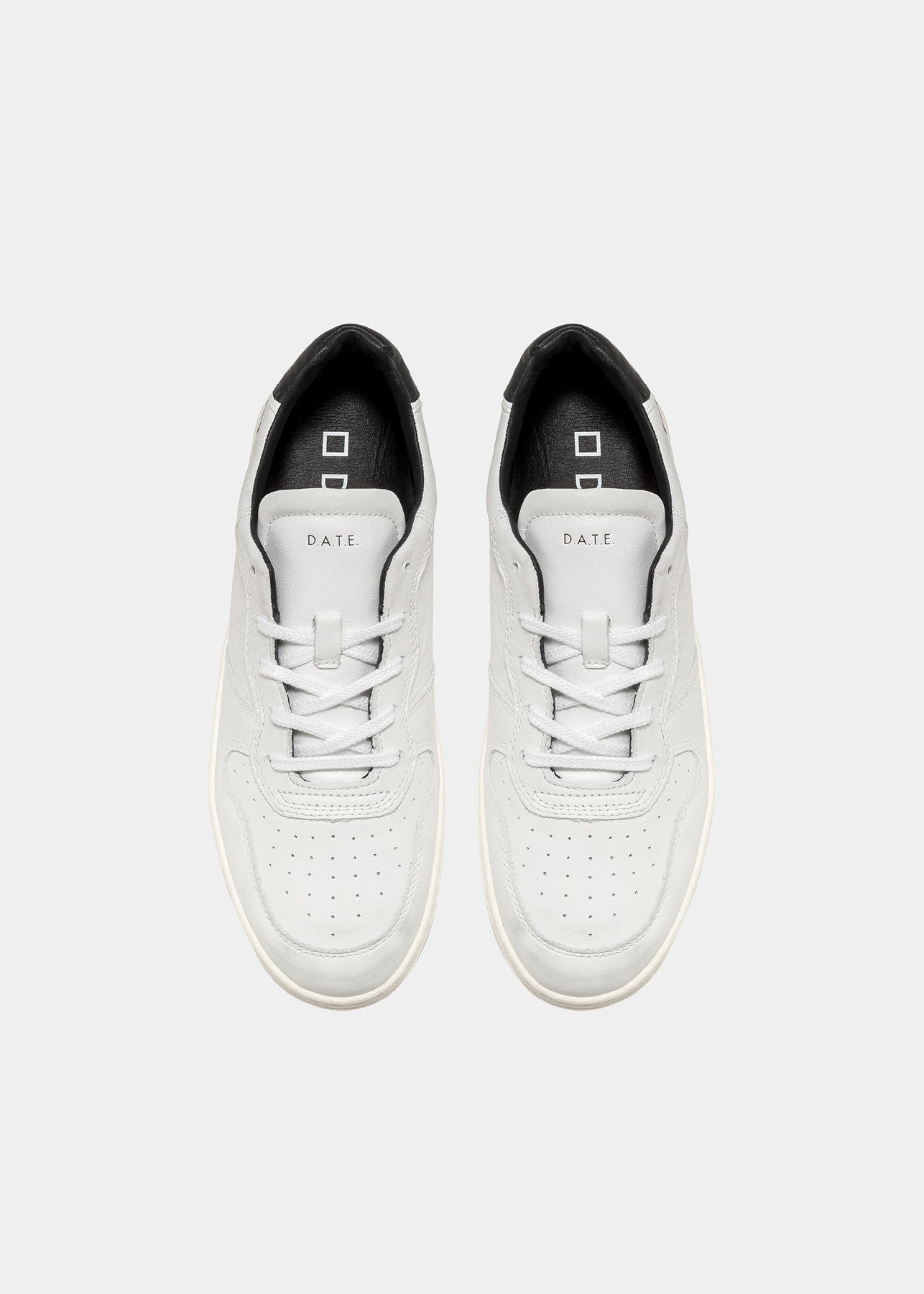 Sneaker DATE in Pelle Court Mono / Bianco - Ideal Moda