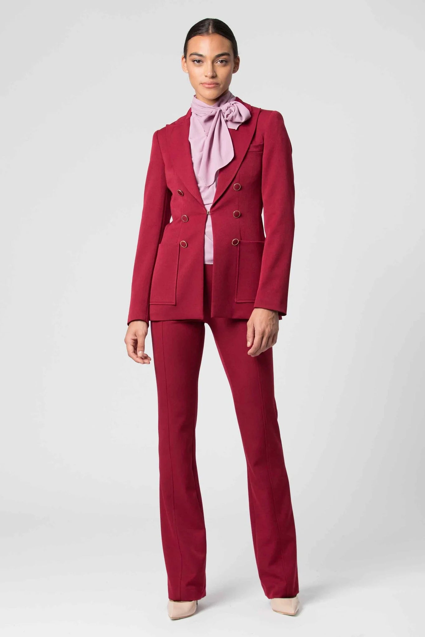 Kocca / Pink Slim Fit Single Breasted Suit