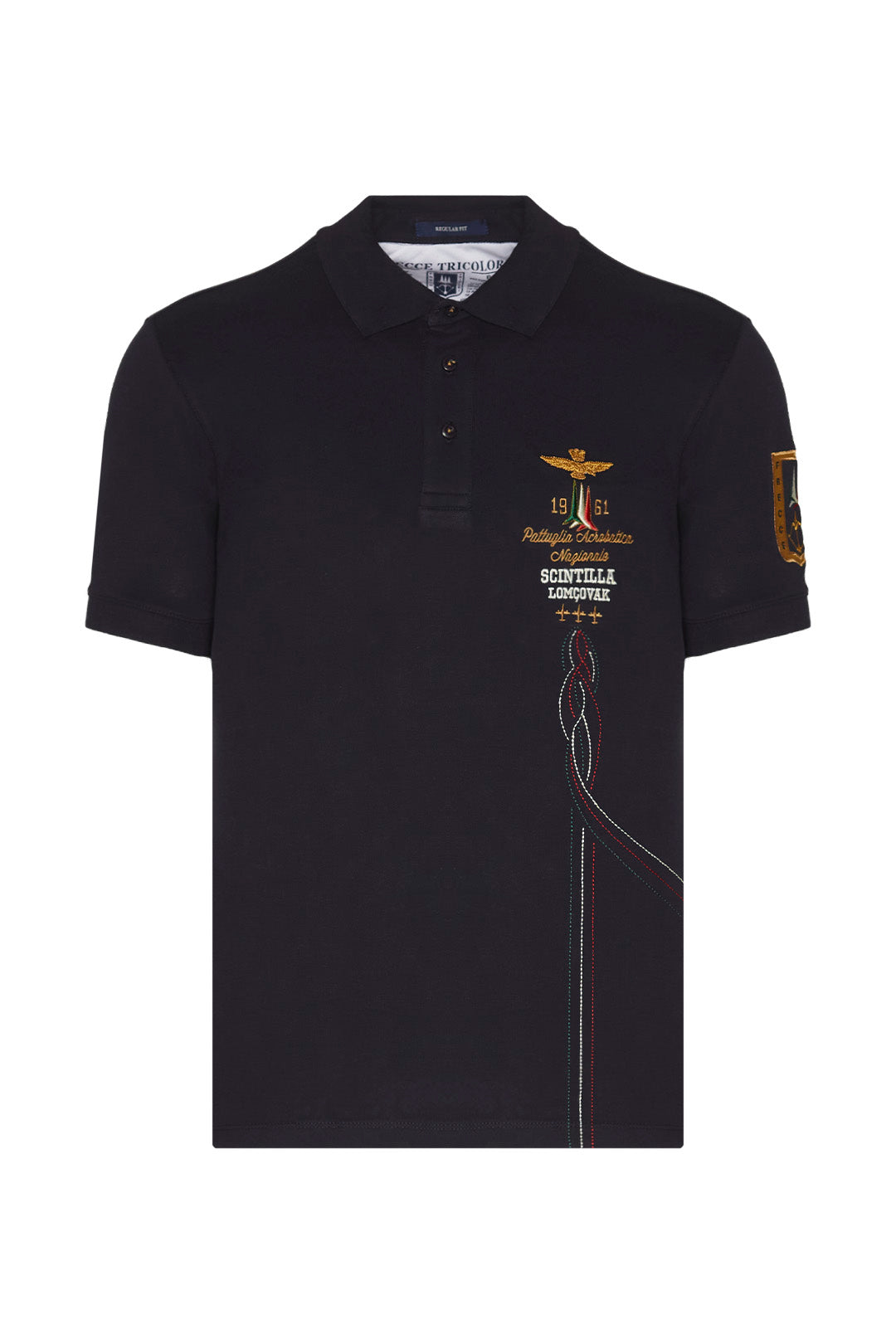 Polo con Ricamo Aeronautica Militare / Blu - Ideal Moda