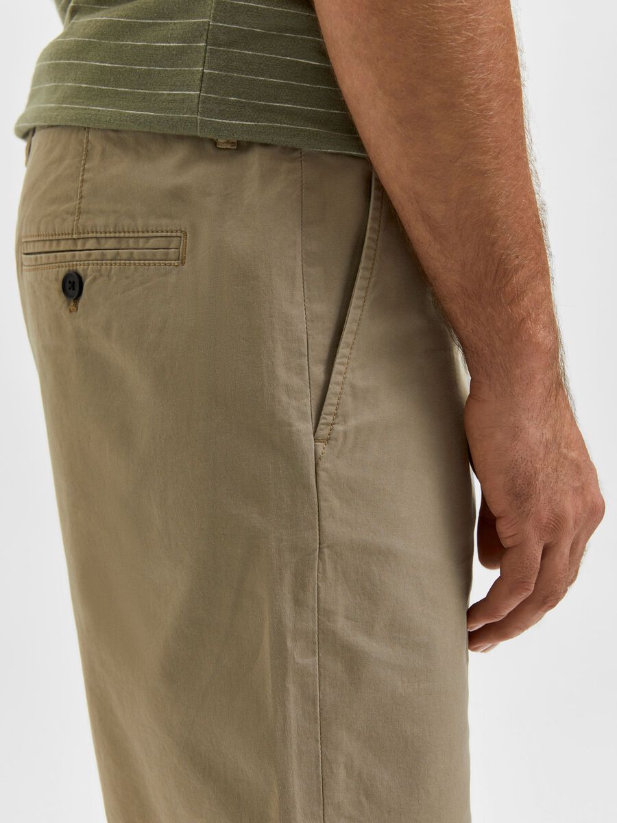 Pantaloncino Selected in Cotone / Beige - Ideal Moda