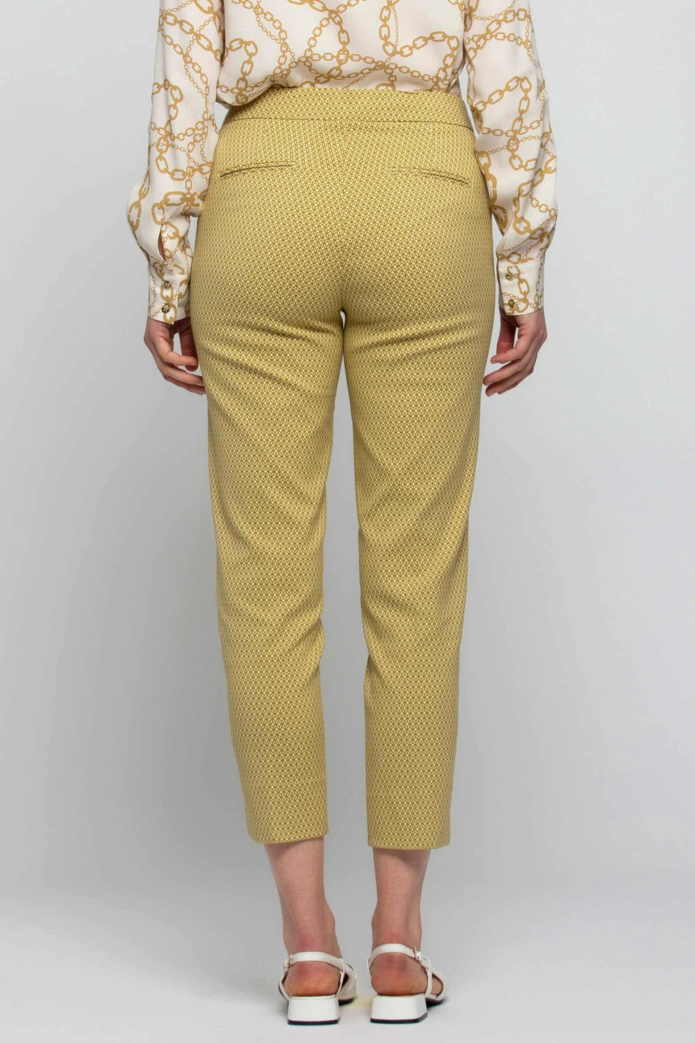 Pantalone con Fantasia Kocca / Giallo - Ideal Moda