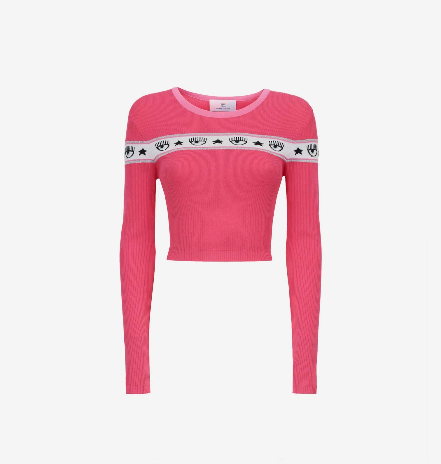 Maglia Chiara Ferragni con Logo / Fucsia - Ideal Moda