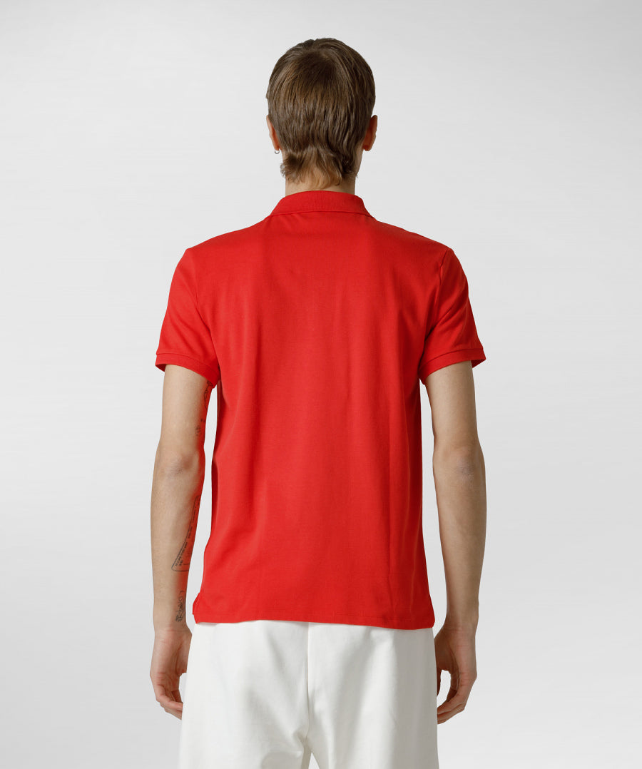 Polo Peuterey in Piquet di Cotone / Rosso - Ideal Moda