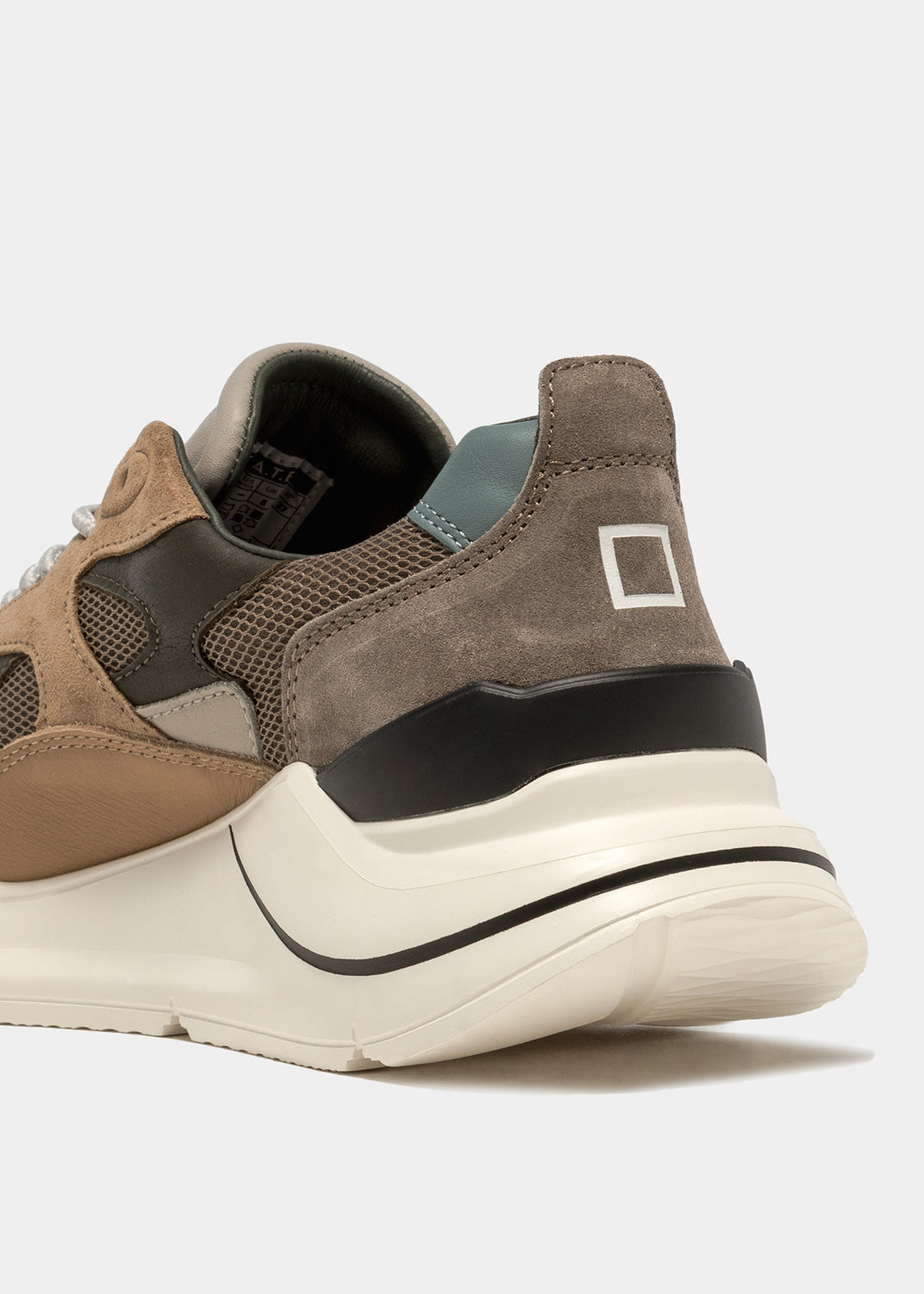 Sneaker DATE in Suede Fuga Mesh / Beige - Ideal Moda