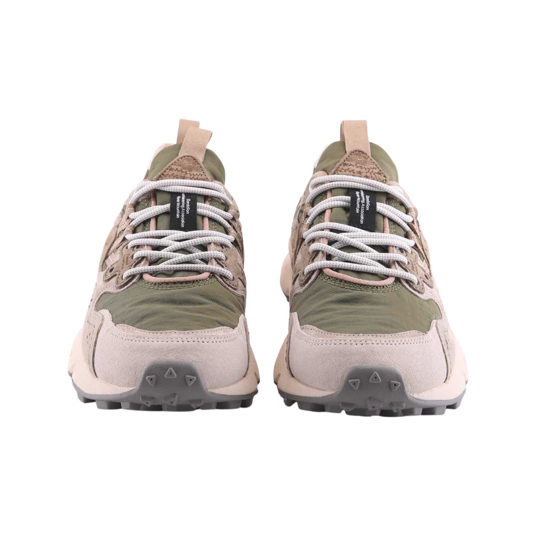 Sneakers in Suede e Tessuto Flower Mountain / Beige - Ideal Moda