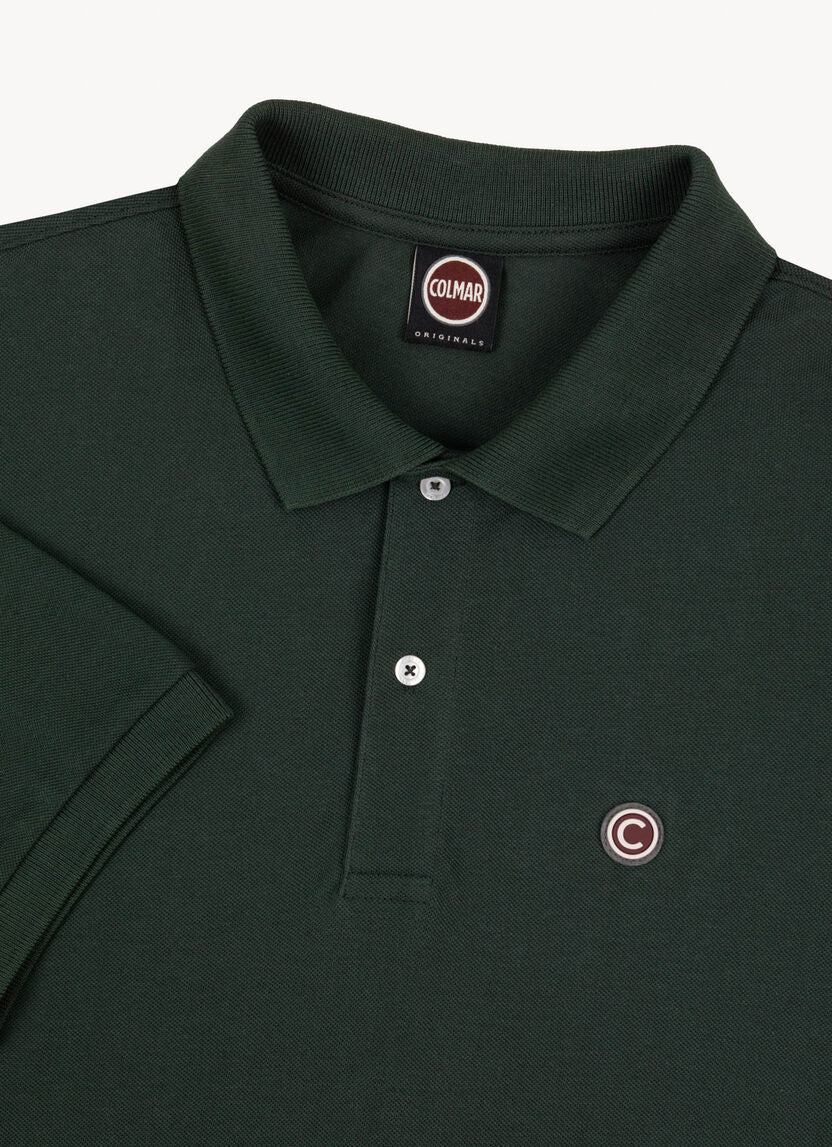 Polo in Piquet di Cotone con Logo Colmar / Verde - Ideal Moda