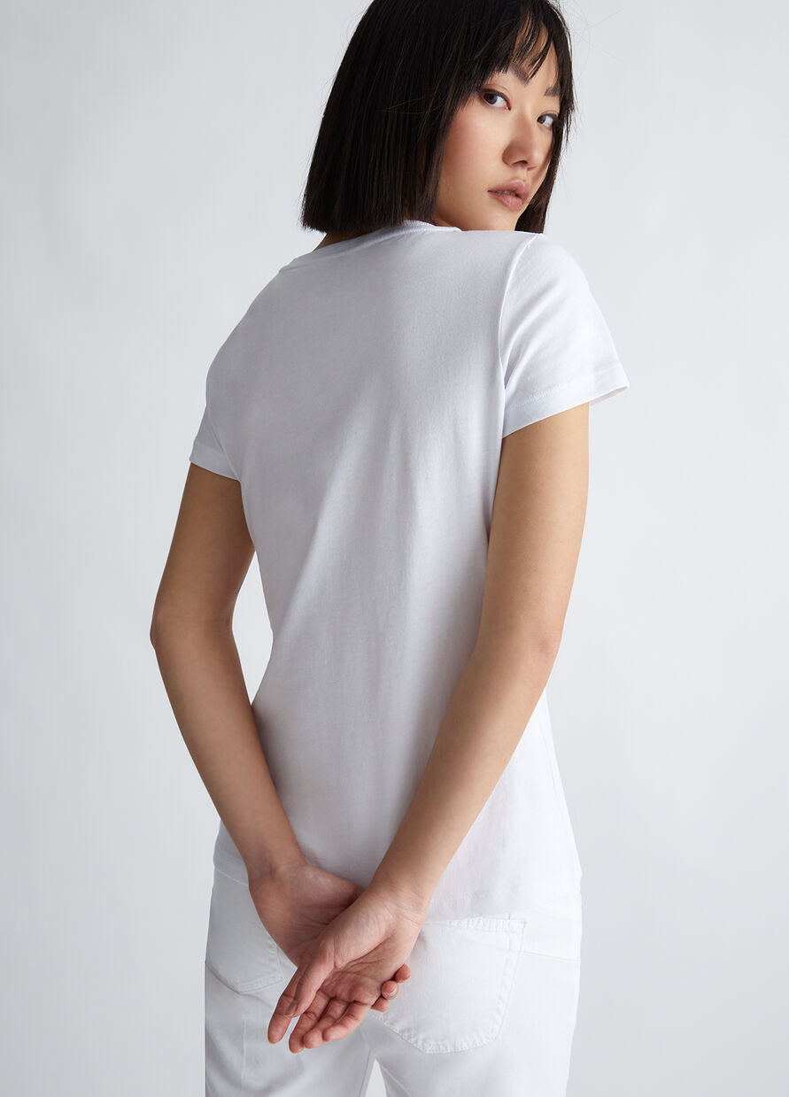 T-Shirt con Stampa Liu Jo / Bianco - Ideal Moda