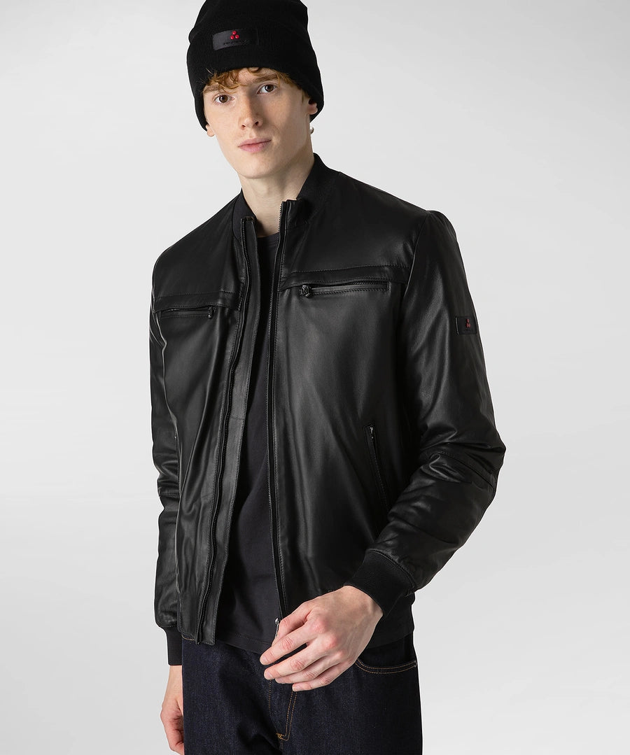 Biker in Pelle Peuterey / Nero - Ideal Moda