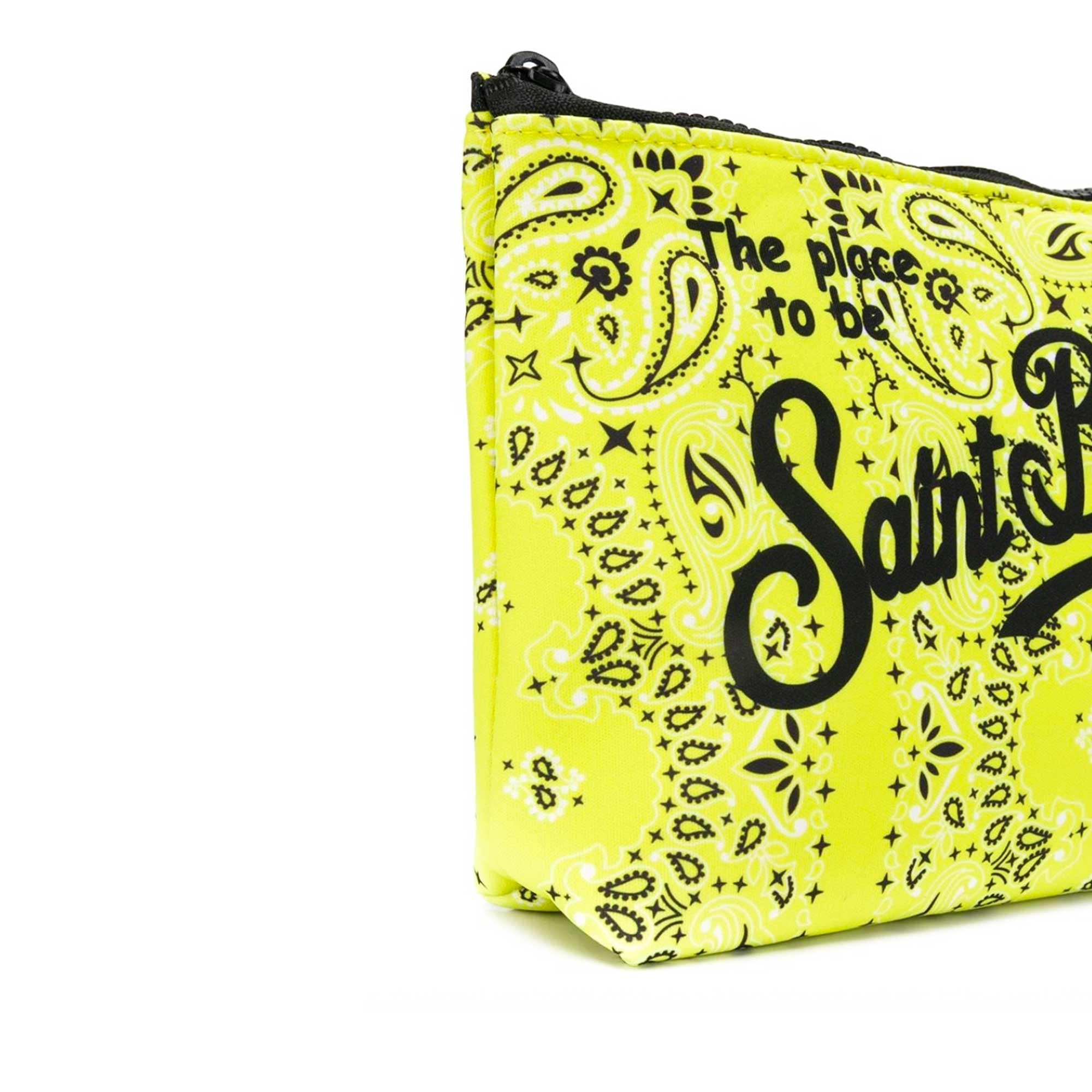 Pochette Tessuto Scuba / Giallo - Ideal Moda