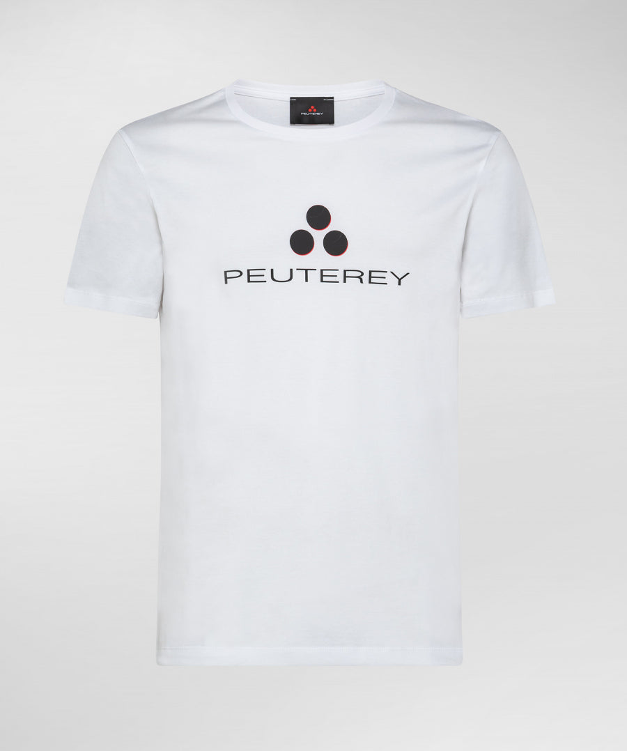 T-Shirt Peuterey con Stampa / Bianco - Ideal Moda