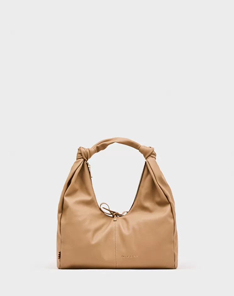 Borsa Manila Grace Hobo Clio Big / Beige - Ideal Moda