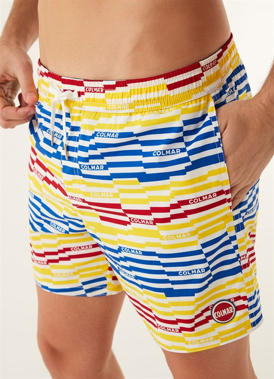 Costume boxer stampa allover / Multicolor - Ideal Moda