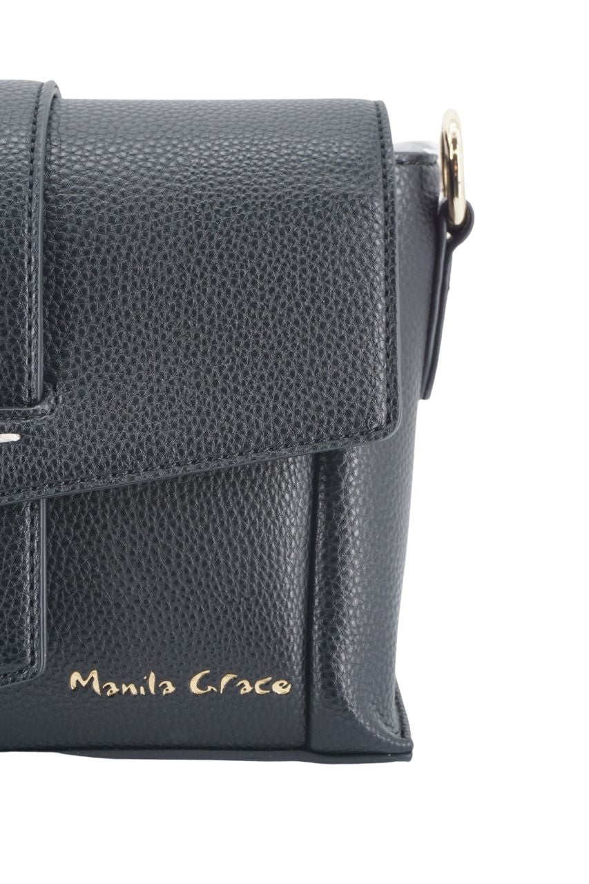 Borsa Manila Grace con Tracolla / Nero - Ideal Moda