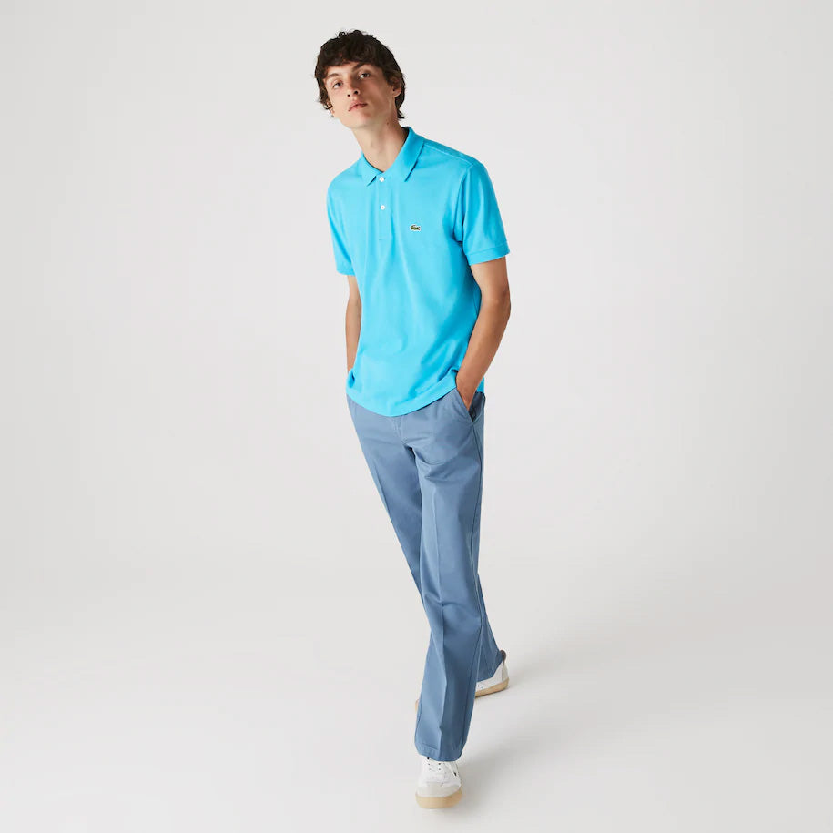 Polo Lacoste L.12.12 classic fit in petit piqué / Azzurro - Ideal Moda