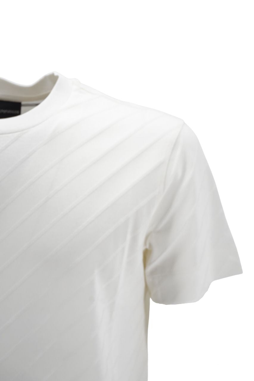 T-Shirt Emporio Armani a Fantasia / Bianco - Ideal Moda