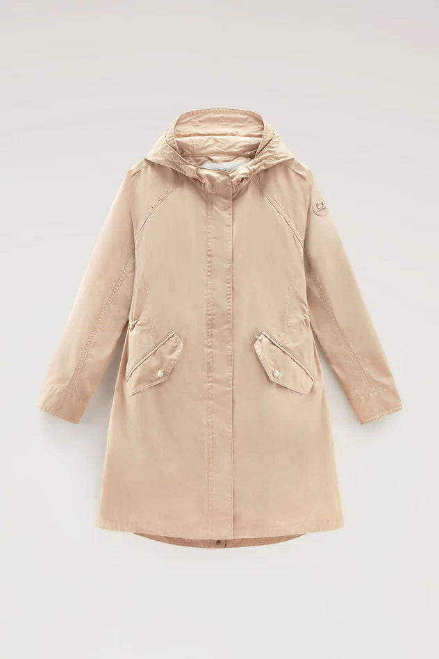 Giubbino Parka Leggero Woolrich / Beige - Ideal Moda