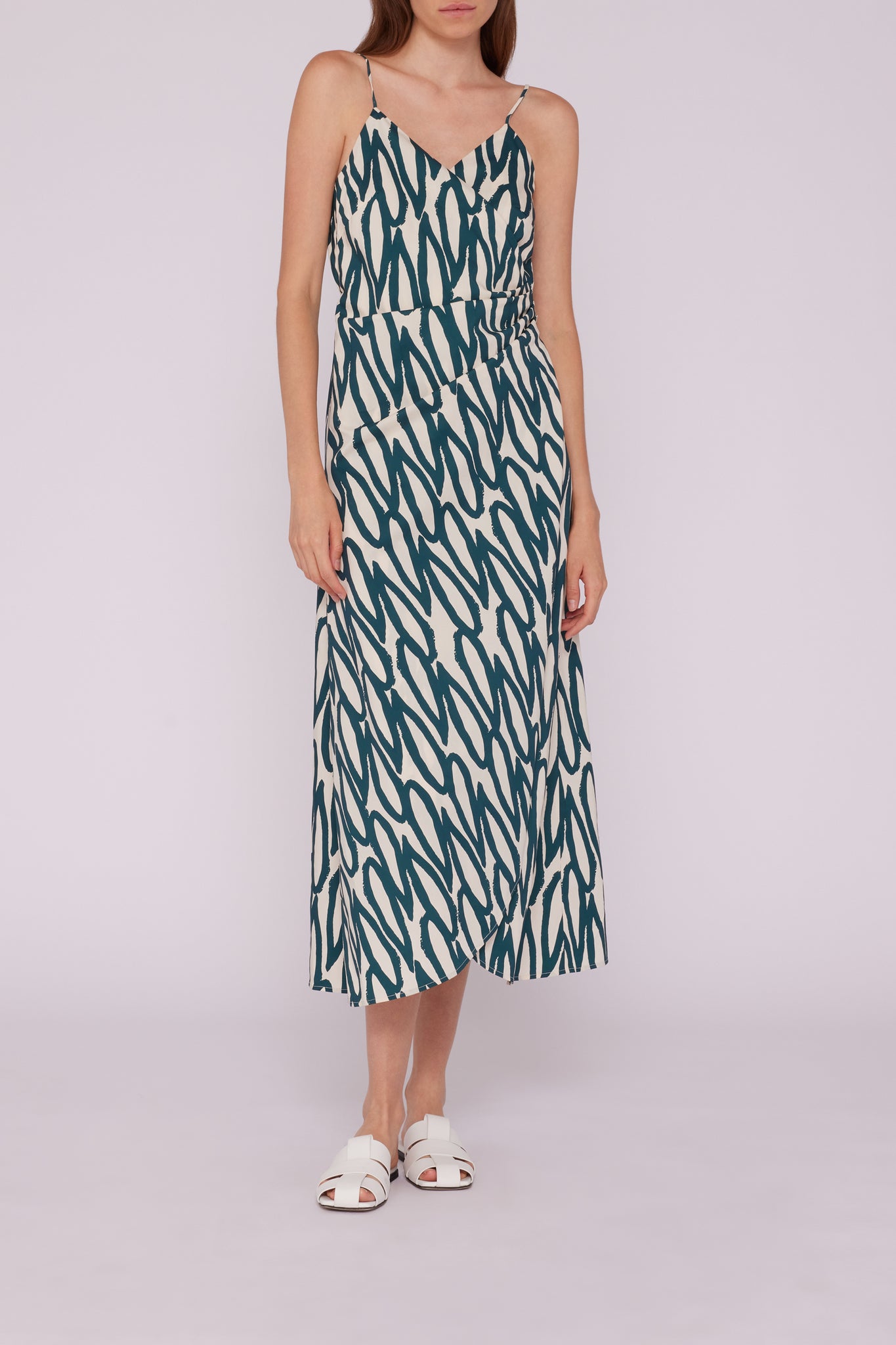 Dress with Liviana Conti Green Pattern