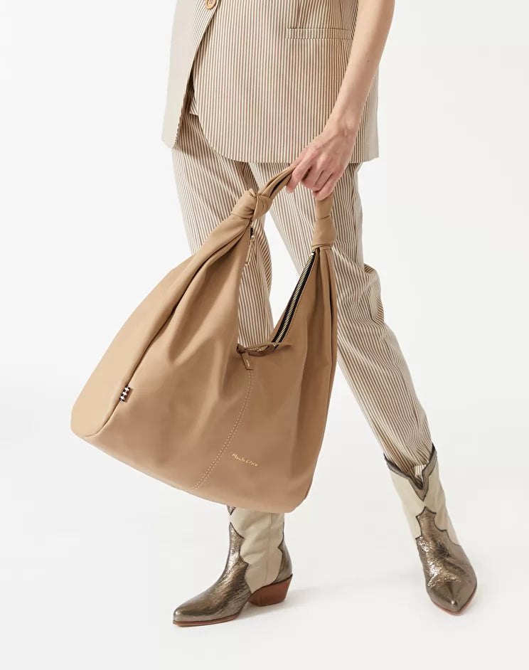 Borsa Manila Grace Hobo Clio Big / Beige - Ideal Moda