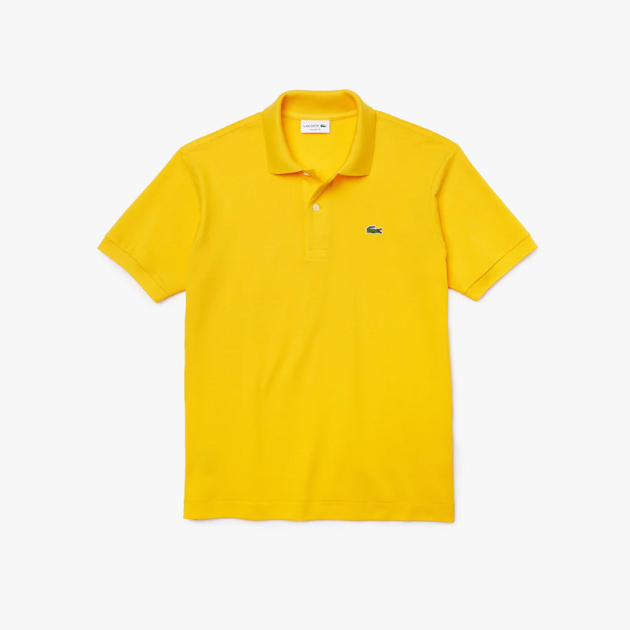 Polo Lacoste L.12.12 classic fit in petit piqué / Giallo - Ideal Moda