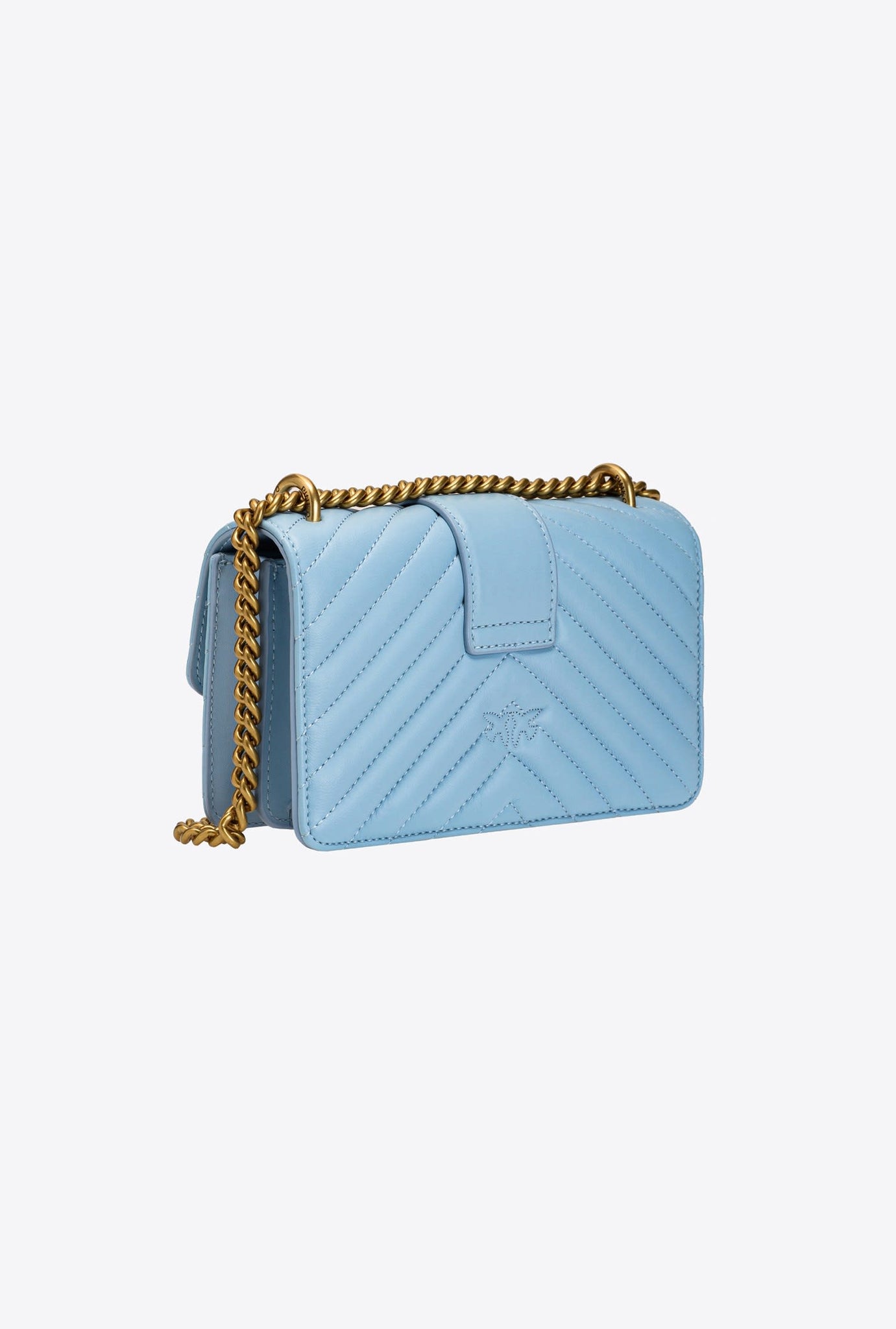 Borsa Pinko Love Mini Icon / Azzurro - Ideal Moda