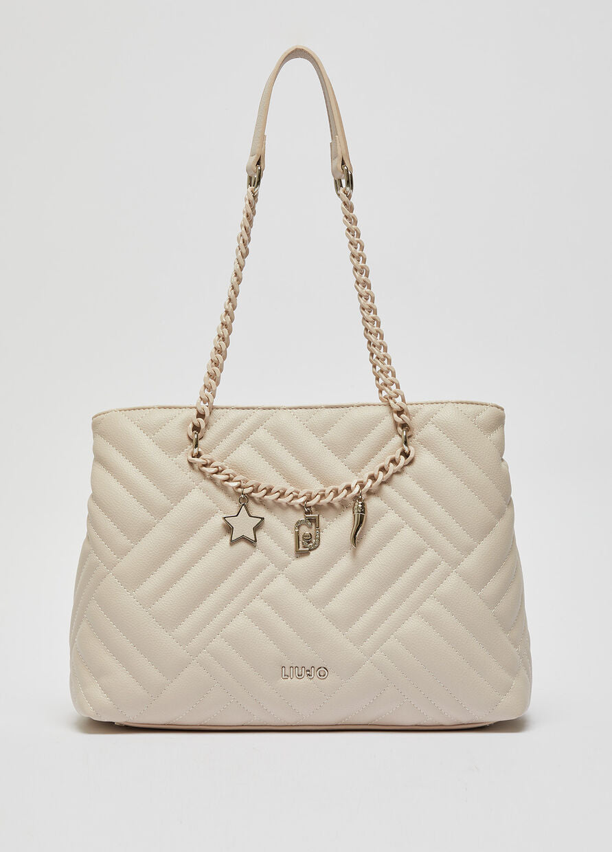 Borsa Liu Jo con Catena / Beige - Ideal Moda