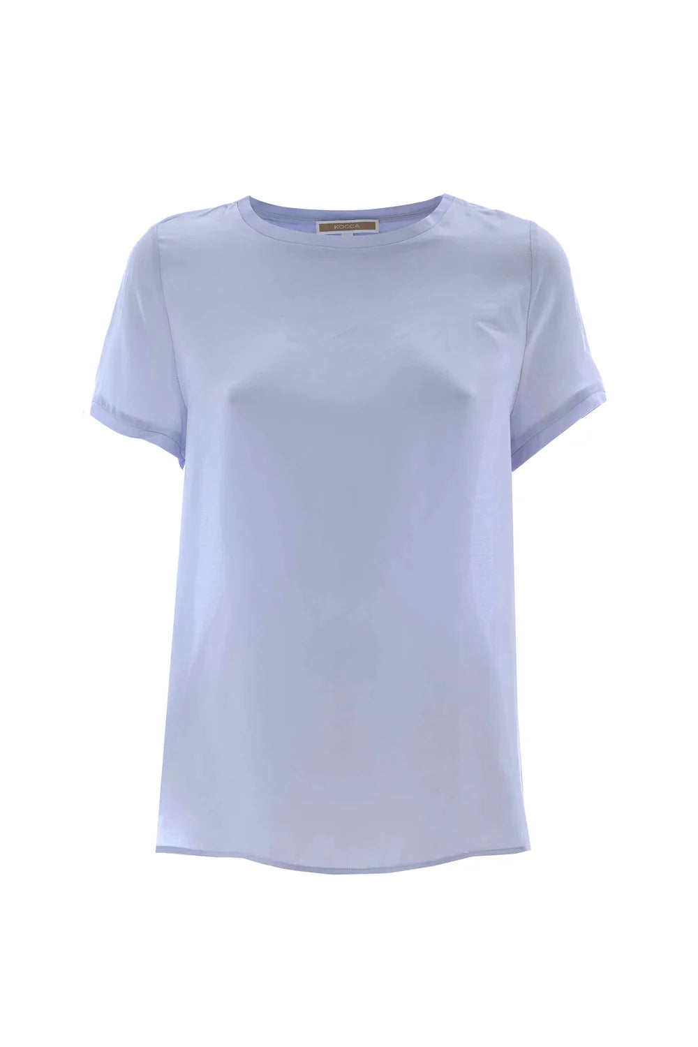 T-Shirt in Viscosa Kocca / Celeste - Ideal Moda