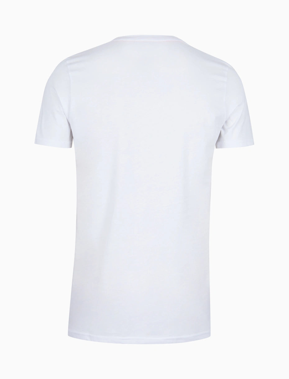 T-Shirt con Taschino Gallo / Bianco - Ideal Moda