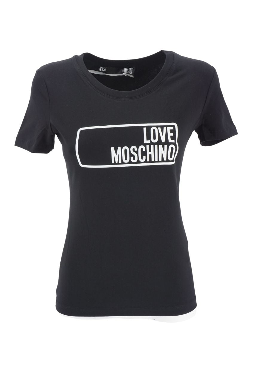 T-Shirt Love Moschino con Logo / Nero - Ideal Moda