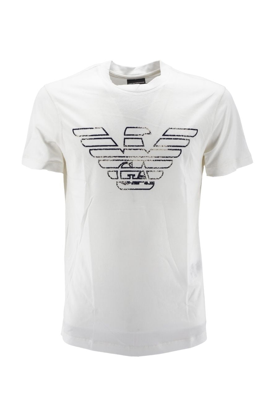 T-Shirt Emporio Armani con Logo / Bianco - Ideal Moda