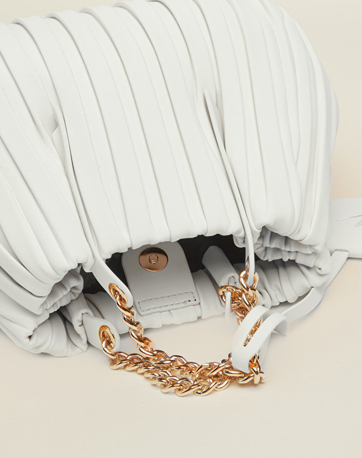 Borsa Jasmine Plissé Manila Grace / Bianco - Ideal Moda