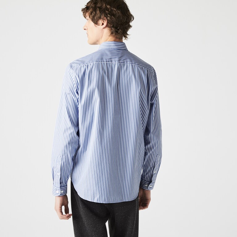 Camicia Lacoste a Fantasia / Azzurro - Ideal Moda