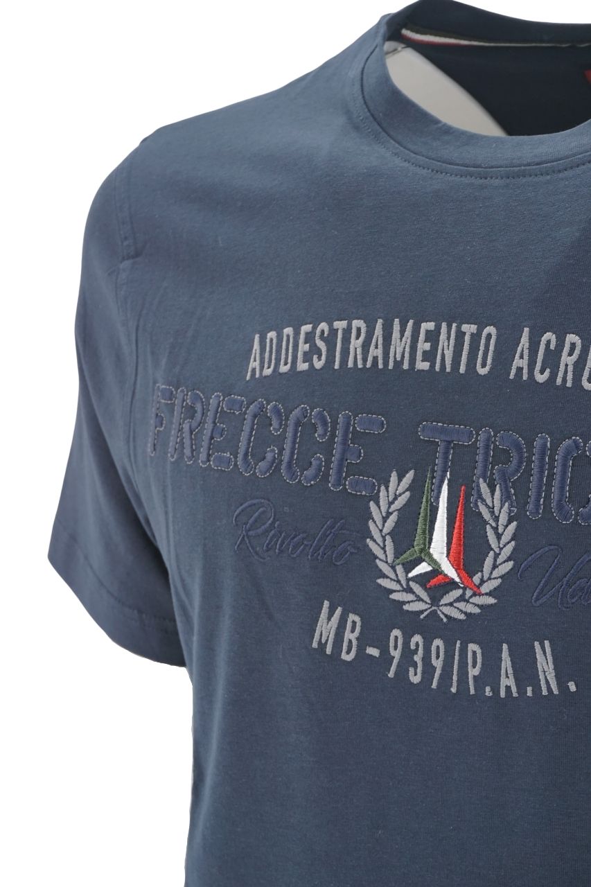 T-Shirt Aeronautica Militare con Ricamo / Blu - Ideal Moda